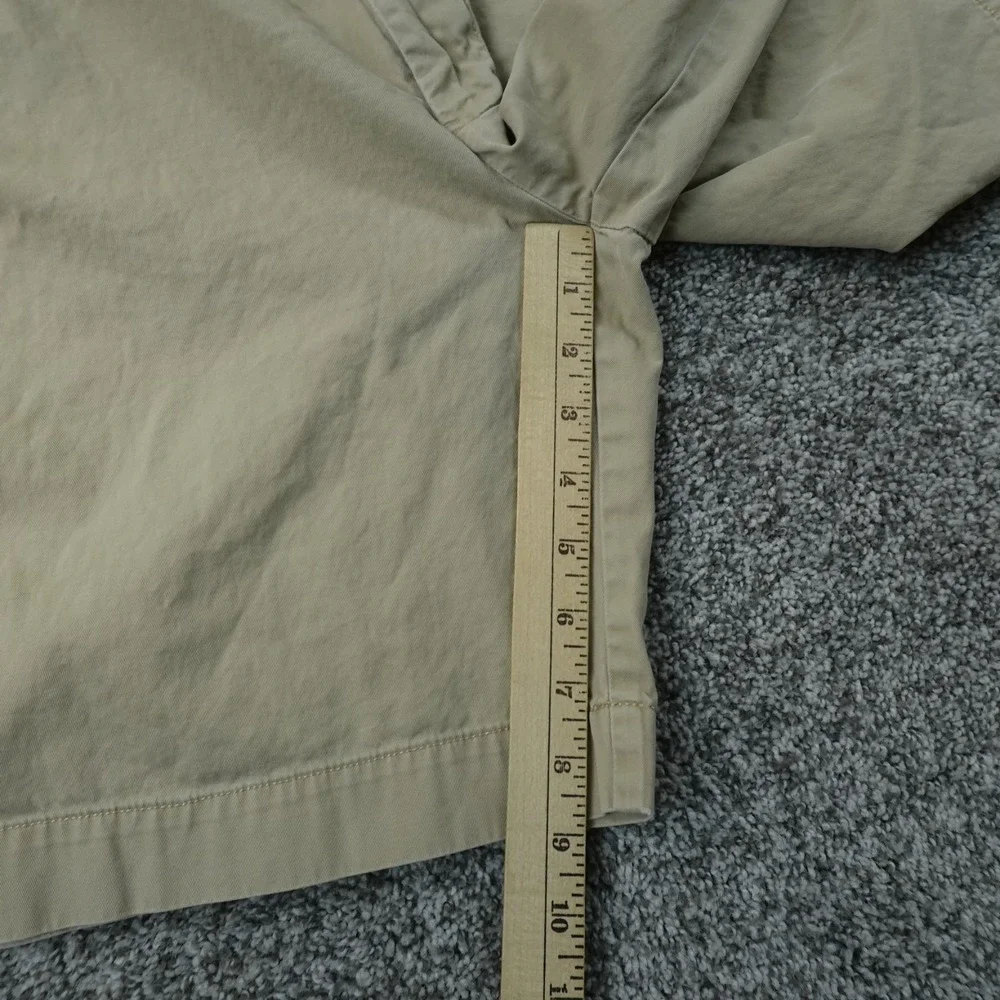 VTG Polo Ralph Lauren Shorts Mens 32 Beige Tan Brown Chino Khaki Golf Flat Front